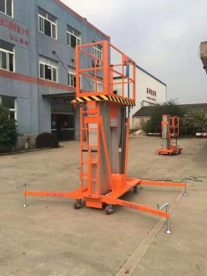 China 8m de Dubbele van de het Platformlift van het Mast Mobiele Hydraulische Werk Sinaasappel van de Boomplatforms Verlengbare Te koop