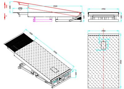 Chine Niveleur de dock télescopique ou costume électrique escamotable de niveleur de dock chaque chargement du quai de chargement/déchargeant à vendre