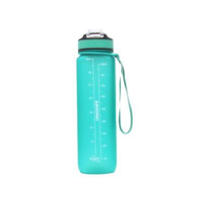 China Viable Sports Colorful Gradient Bottle Sticker Large Capacity Stretching Gym Plastic Water Bottle for sale