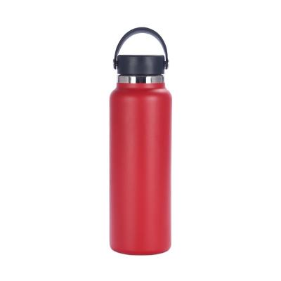 China Sustainable Reusable Stainless Steel 32oz Hydraulic Water Bottle Vacuum Insulated Flask With Leakprood Lid for sale