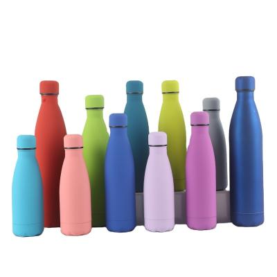 China Sustainable Sports Bottle Jug Stainless Steel Double Wall Leakproof Drinking Multicolor Bottled Water Bottle for sale