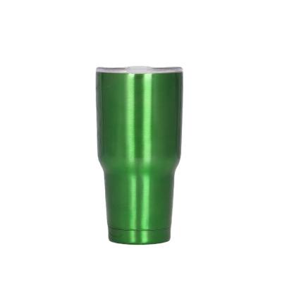 China Viable Sublimation Stainless Steel Curve Multicolor Lean Tumbler With Duo Lids for sale