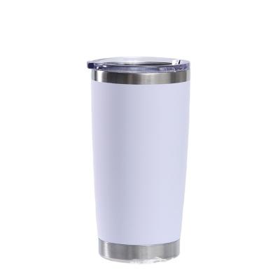 China Viable Hot Sale Amzaon Flask Tumbler Stainless Steel Double Wall Travel Car Tumbler 30oz and 20oz for sale