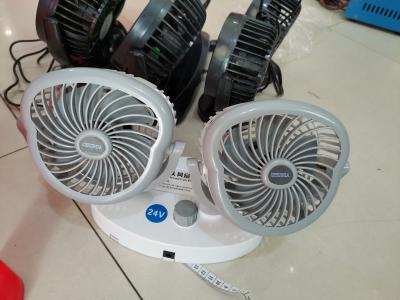 China Dauerhafter energiesparender Ventilator-doppelter Kopf des LKW-24v zu verkaufen