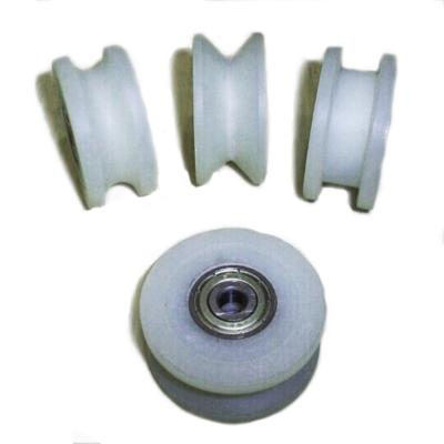 China Stable performance: low voice curtain window sliding door plain bearing groove ring rubber plastic wrapped by 625 PU ball bearing U V coated polyurethane for sale