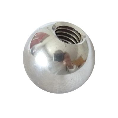 China Stable Performance Steel Ball Knob With Blind Hole Wire Holes 20mm 25mm 50mm for sale