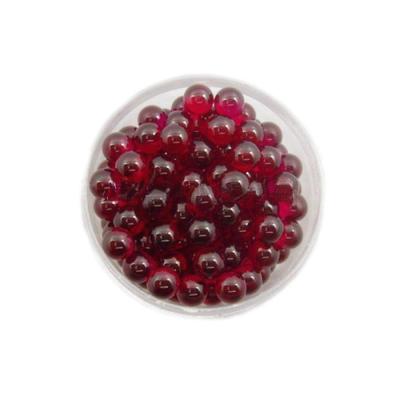 China Color Stable 4mm Deep Red Corundum Ball 4mm Solid Synthetic Ruby 1mm 2mm 3mm Rose Red Hole Ball Bright Lab Performance Ball for sale