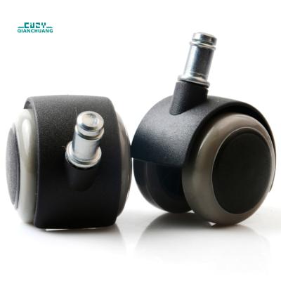 China Nylon Furniture Caster Furniture PU Caster Office Chair Wheels For Furniture Office Chair for sale