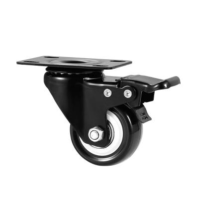 China Wholesale 1 2 3 4 5 Inch Rigid Heavy Duty Caster Wheel / Swivel Flat Caster Wheel for sale