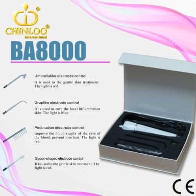 China Acne Treatment BA8000 Paint Diodes 4 Glass Tube For Hair Growth Electric Scalp Stimulation for sale