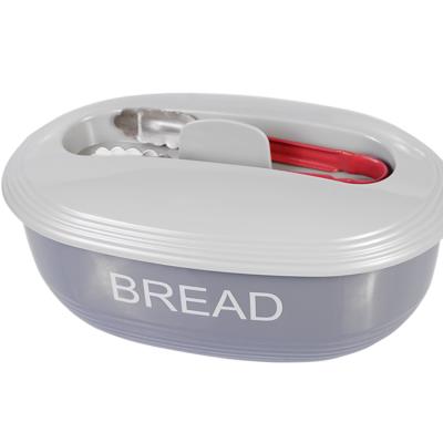 China Food Grade Sustainable Material Kitchen Baked Food Storage Container Bread Bin Bread Box for sale