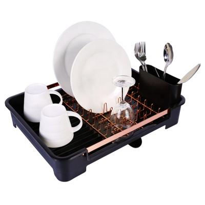 China 2021 Hot New Products Kitchen Sink Drainer Dish Drying Sustainable Easy Cleaning Rack for sale