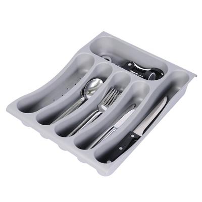 China High Quality Viable Food Touch Kitchen Accessories Drawer Safe Plastic Organizer Utensil Holder for sale