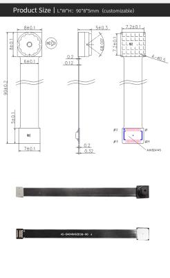 China Face Recognition Factory Sale OV2640 Face Recognition Temperature Measurement DVP Camera Module for sale