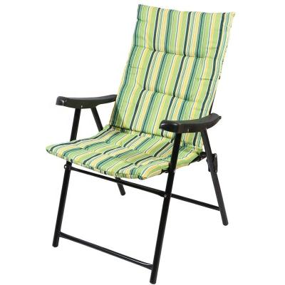 China Hot Sale Padded Folding Chair Foldable Camping Chair With Oxford Cloth for sale