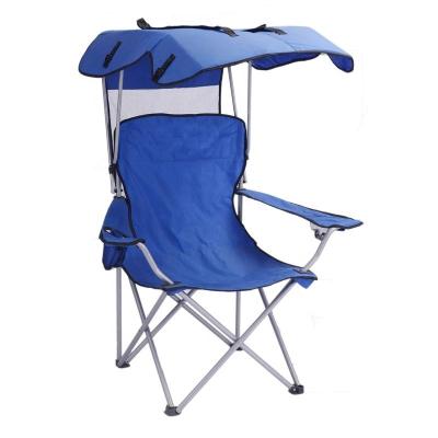 China Foldable Portable Portable Adjustable Folding Chair With Canopy Camp Chair Beach Chair for sale