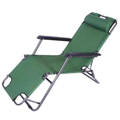 China Army Green Foldable Comfortable Weightless Recliner Folding Lounge Chair With Headrest for sale