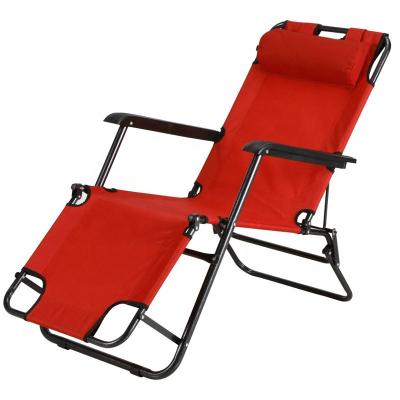 China Red Foldable Weightless Lounger Recliner Folding Chair With Headrest for sale