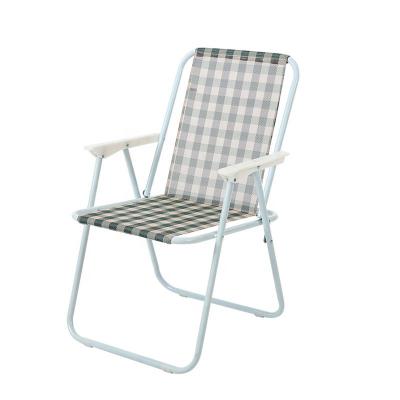 China Foldable Camping Chair Outdoor Folding Waterproof Beach Chair With Tesline Fabric for sale