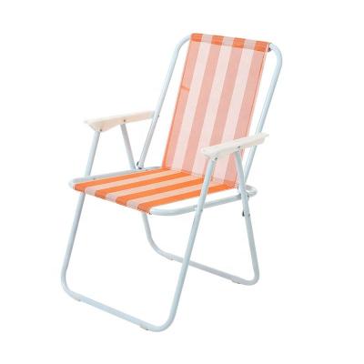 China Foldable outdoor folding chair perfect for summer beach chair with tesline fabric for sale