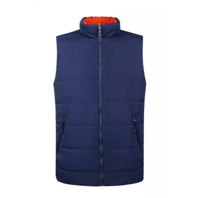 China QUICK DRY Winter Logo Reversible Outdoor Nylon Down Custom Padded Mens Striper Vest For Men for sale