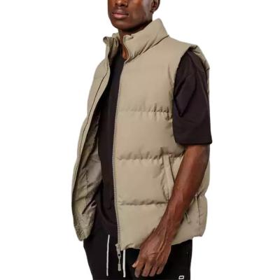 China Custom High Quality QUICK DRY Cotton Roasted Roasted Stripper Vest 100 Liner Zipper Vest Nylon Waterproof Coating Jacket Warmly for sale