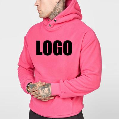 China OEM vendors anti-wrinkle fashion streetwear oversized white fleece pullover pink low moq custom hoodie for sale