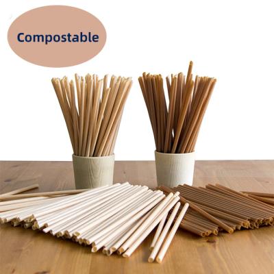 China 100% Biodegradable Cold Drink Straw Nonplastic Sugarcane Drinking Straws for sale