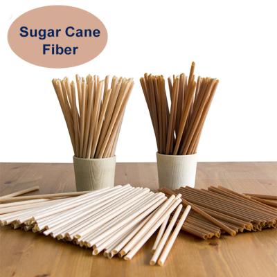 China Hot Beverage Sugar Cane Straw For Drinking from 100% Biodegradable Sugar Cane Straws for sale