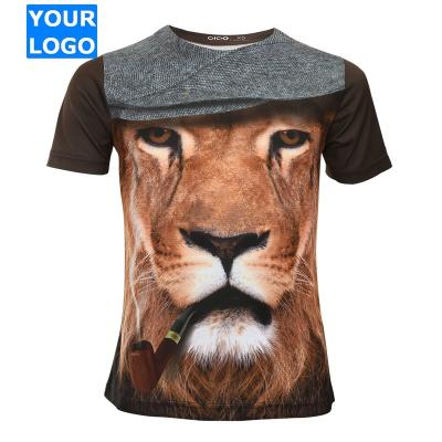 China Latest Custom Print Men's Sport T Shirt Quick Dry Anti Shrink for sale