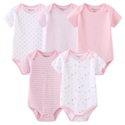 China Fashionable 100% Cotton Bodysuits For Babies Quality Baby Bodysuits Jumpsuit Set Baby for sale