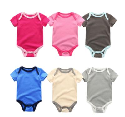 China Cotton 100% 6 Colors Baby Romper White Baby Onesie Baby Onesie Simple for sale