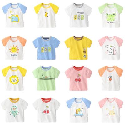 China Anti-Shrink Organic T-Shirt Romper Newborn Baby Boys Girls for sale