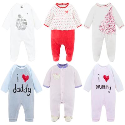 China Newborn 100% Cotton Baby Rompers Sweater Turk Baby Clothes Full Sleeve Ribbed Romper Baby Clothes Cotton Outwear Spring Autumn Pajamas for sale