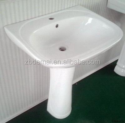 China Bathroom Sink Pedestal Wash Basin Ceramic Ceramic Sink For Two Piece Pedestal Wash Basin for sale