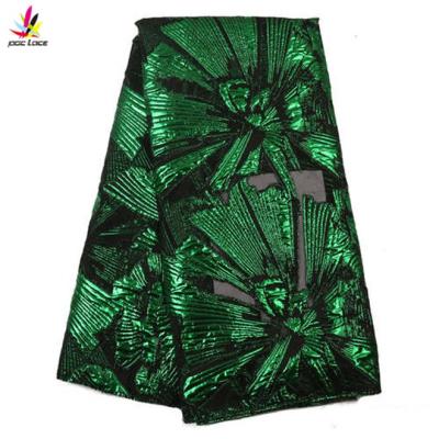 China Sustainable Nigerian Lace Fabric 2019 New Design Brocade Laces For Apparel 2965B for sale