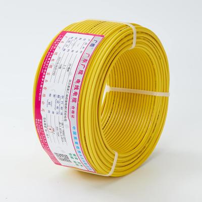 China Building House Electrical Wires 2.5mm 4mm 6mm 10mm 16mm 25mm 35mm Bare Copper PVC Insulated Cable Electrical Wire for sale