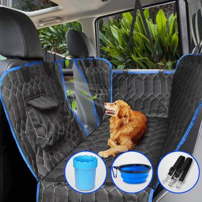 China Viable Dog Car Seat Cover for Backseat, 100% Waterproof Backseat with Mesh Window, Non-Slip Scratch Proof Dog Car Hammock for All Cars for sale