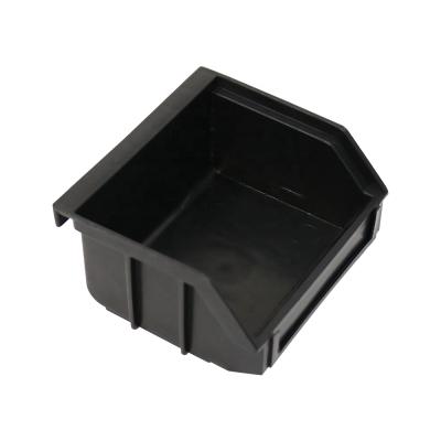 China QXR Q-BH1 95*105*50mm Style Recyclable ESD Plastic Small Back-hanging Black Component Box for sale