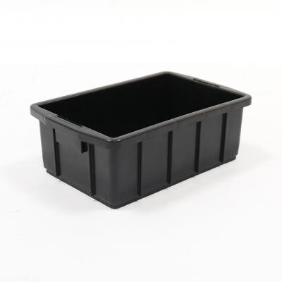 China QXR Q-CB01 155*105*55mm ESD Small Rectangular Antistatic Container Black Antistatic Box for sale