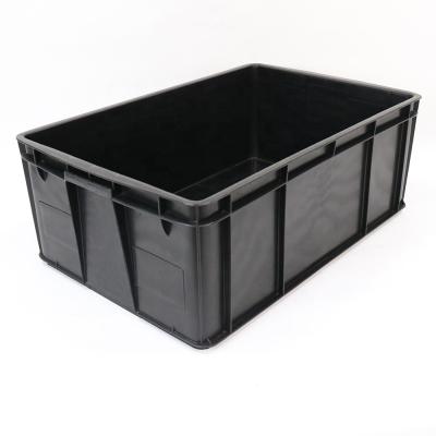 China QXR Q-CB14 580*368*165mm Antistatic Black Antistatic Rectangle ESD Safe Storage Box for sale