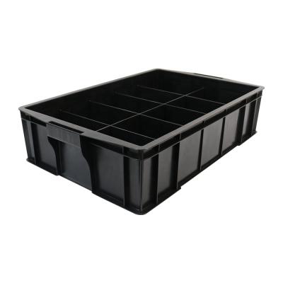 China QXR Q-GB10C 595*385*145mm 10 Grids ESD Compantment Anti-Static High Quality Conductive Box for sale