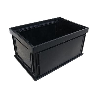 China QXR Q-FBA3 541*366*295 mm ESD Container High Quality Black Antistatic / Collapsible Foldable Space Saving Box for sale