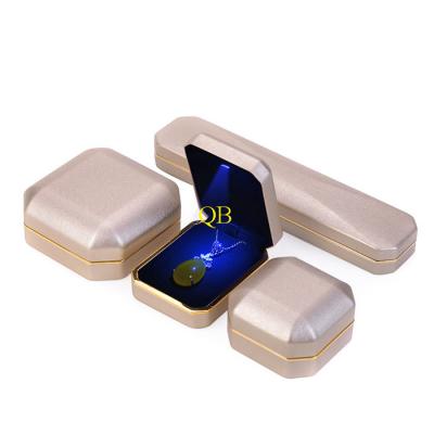 China Manufacturer Eco - Friendly Direct Jewelry Boxes With Led Light Packing Custom Logo And Color Customized Display Box for sale