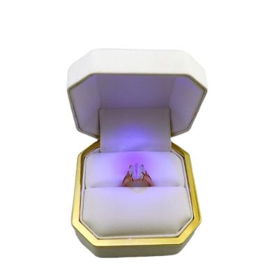 China China manufacturer wholesale elegant luxury in stock led light bracelet box metal jewelry box with custom logo and color for sale