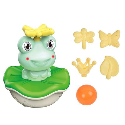 China Cognitive Floating Toy Silicone Bath Toys For Children Spray Water Inject Splashing Frog Bathtub Pool Toys Shower Water Christmas Birthday Gifts for sale