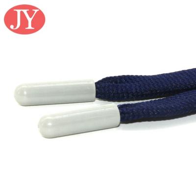 China Gray Color Tube Shape Shiny Plastic custom made round string tags for sale for sale