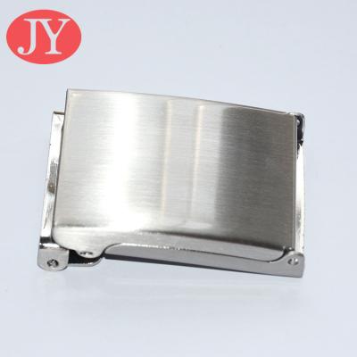 China Shiny Metal Belt Buckle Silver Brushed 40mm Outside Belt Buckle For Webbing Webbing for sale