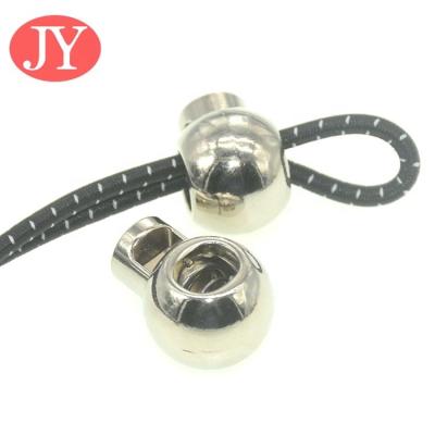 China Round Diameter Spring Shoe Lace Stopper Rope Stopper Nickel Free Metal Stopper For Clothes for sale