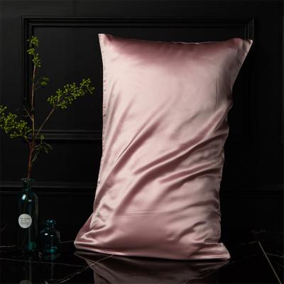 China Mulberry Pink Slip Modern Design 19 Momme Anti-Static Luxury 100% Silk Pillowcase for sale